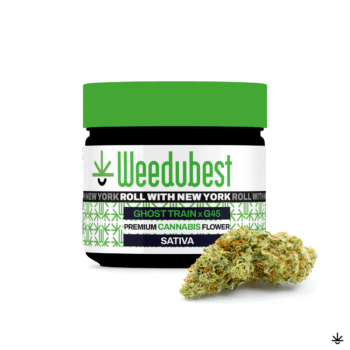 Flower-Ghost-Train-G45-Strain-Weedubest-eighth