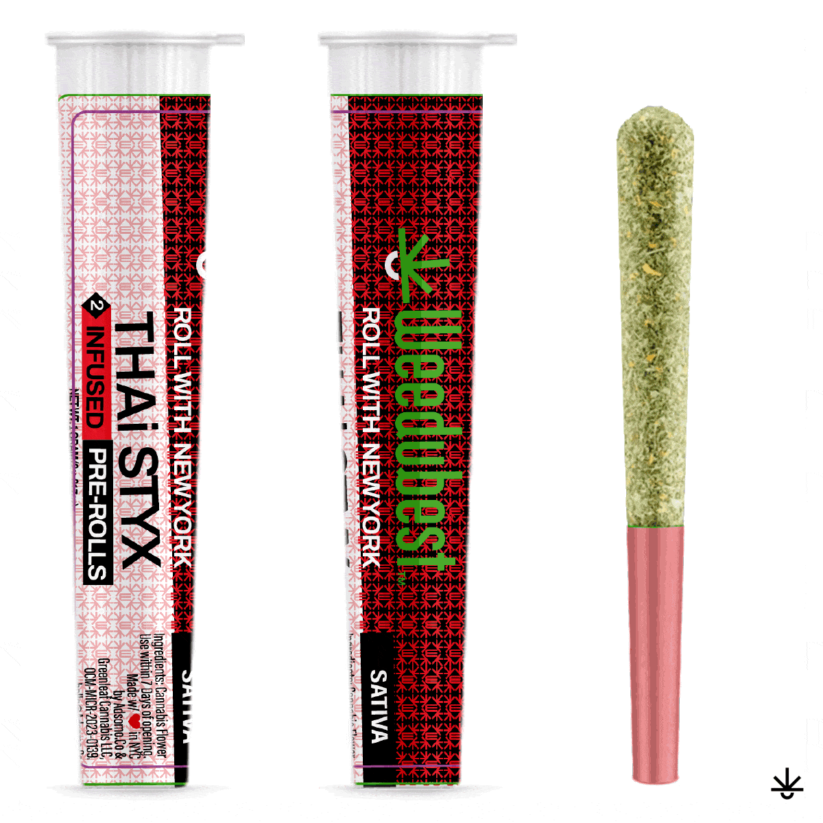 “WholeSale: Pre-Rolls | Sativa | Thai Stick Strain | 2 x .5g (1G total) | #ThaiStyx Twins”